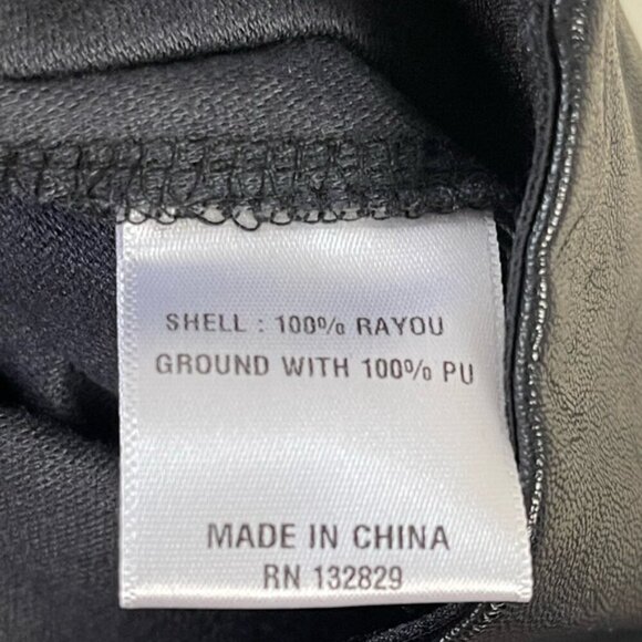 NBD X REVOLVE Black faux leather high waisted pants XS NEW NWT - Picture 9 of 13